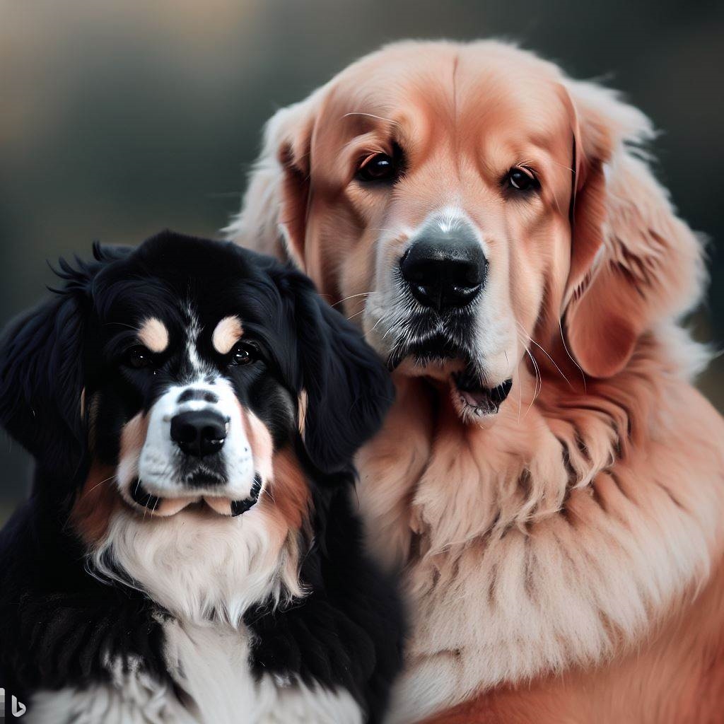 Berneńczyk i Golden Retriever - podobieństwa