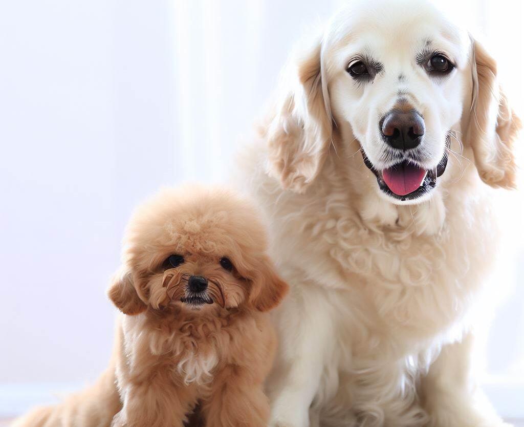 Czy Golden retriever może mieszkać z pudlem mini?