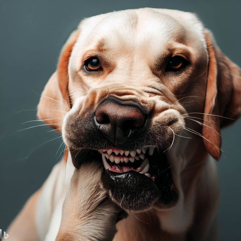 Dlaczego labrador gryzie?