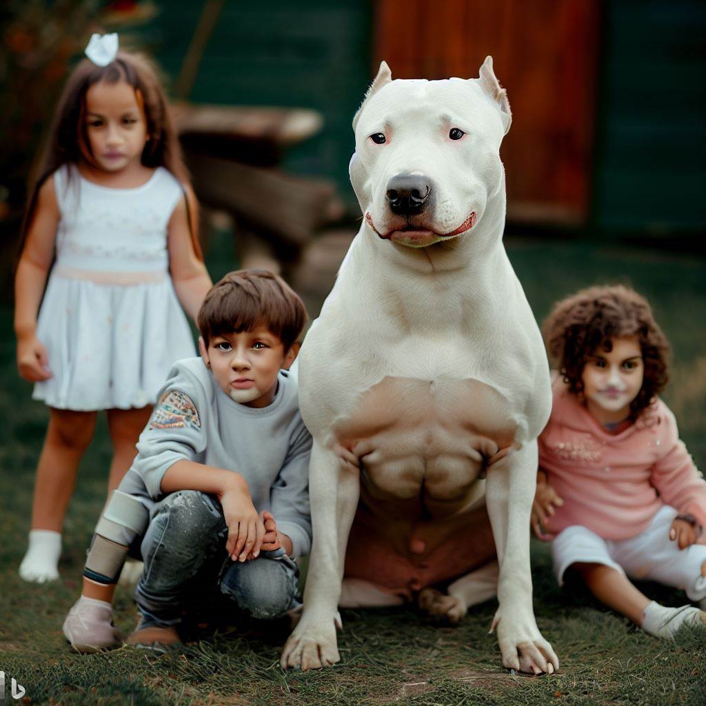 Dog argentyński a dzieci