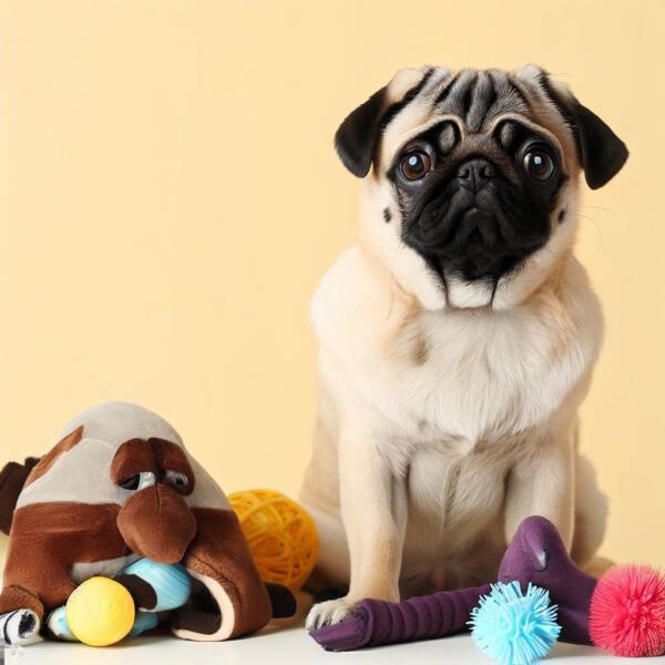 Jakie zabawki można kupić dla psa rasy mops